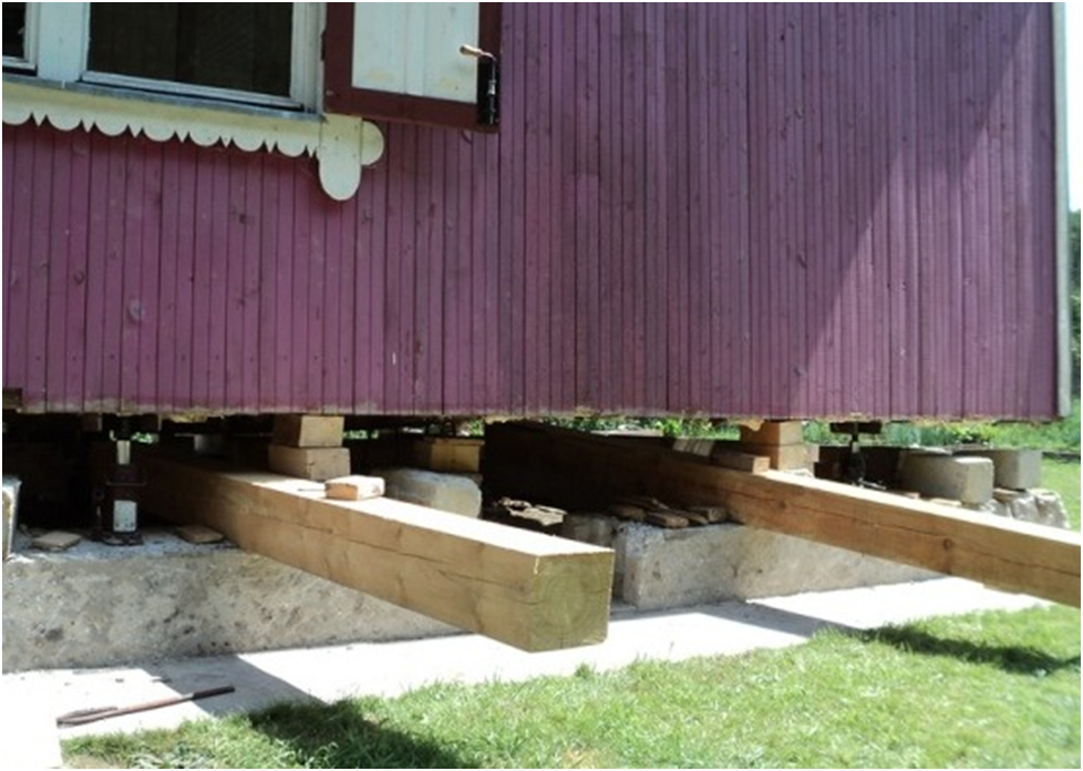 Как отремонтировать фундамент старого деревянного дома