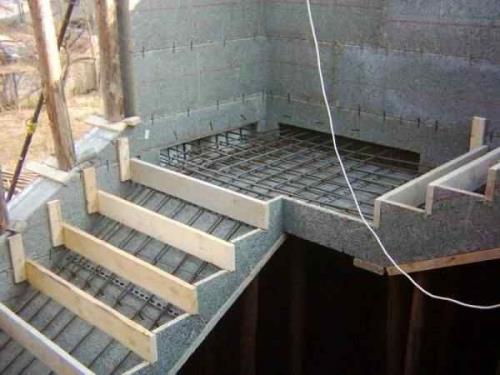 Железобетонная лестница для дома